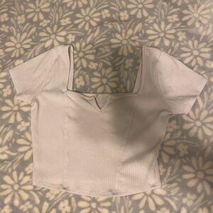 Bozzolo White Crop Top.  Size M/L.